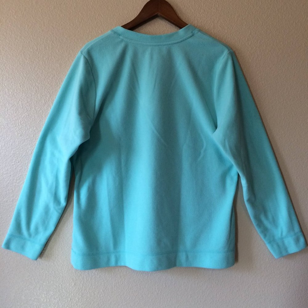 Pajama Pants XL Snowflake Fox Green Fleece Top Pullover Minky Cozy Lot - Picture 4 of 8